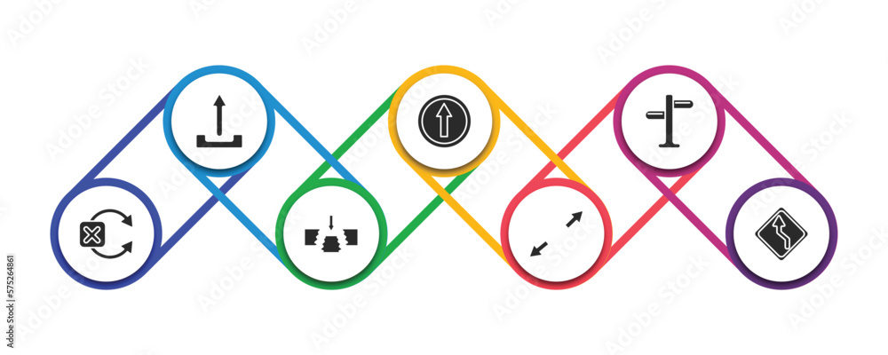 Poster user interface filled icons with infographic template. glyph icons such as upload button, key up, cr