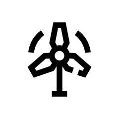 windmill line icon