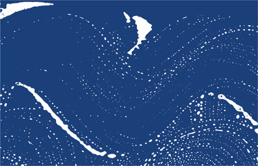 Grunge texture. Distress indigo rough trace. Exoti