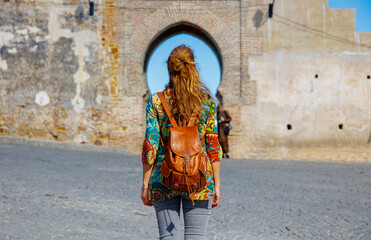 Fototapeta na wymiar Tourist in Tanger, Morocco