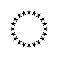 Decorative line art frames for design template. Lace illustration for invitations and greeting cards. Circle leaf frame vector.	