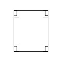 Decorative line art frames for design template. Lace illustration for invitations and greeting cards. Circle leaf frame vector.	