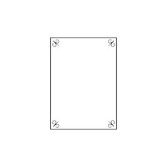 Decorative line art frames for design template. Lace illustration for invitations and greeting cards. Circle leaf frame vector.	