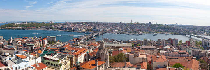 Naklejka na ściany i meble Panoramic view of Istanbul