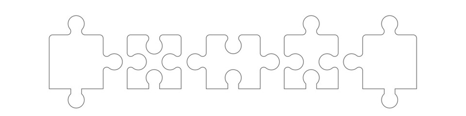 Puzzle Elemente Banner Band Hintergrund 