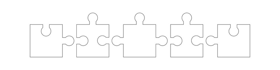 Reihe Puzzle Band Banner Hintergrund Verbindung