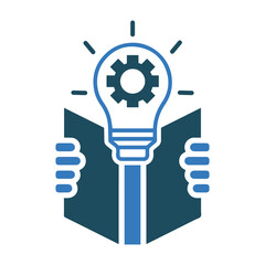 Knowledge, book, education icon