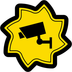 Sticker CCTV Camera logo symbol Icon
