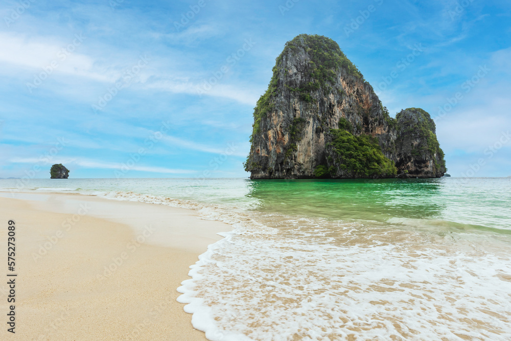 Wall mural beautiful island in tropical sea of krabi province, thailand.