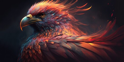 Eagle head. Generative AI image