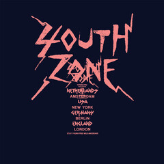 rock and punk illustration font for print