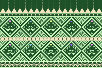 Aztec geometric Thai sarong native traditional ethnic pattern. Vector. Asian, Thai, Sri Lankan, Chinese style. Design for textile, texture, clothing, fashion, carpet, home decor, printing, accesseries