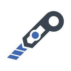 Cutter knife icon