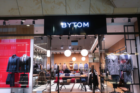 Bytom fashion clothing store at Zlote Tarasy shopping mall. WARSAW, POLAND - JANUARY 17, 2023