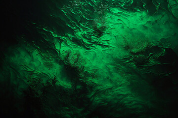Fototapeta na wymiar Green polluted water texture. Generative AI