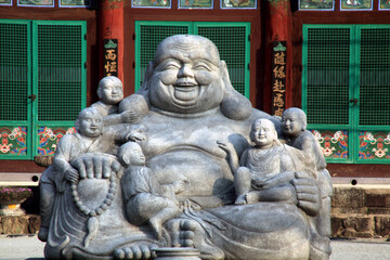 statue of happiness and abundance