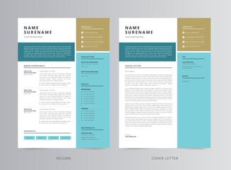 Resume Template, Professional Modern Resume Template, CV Template