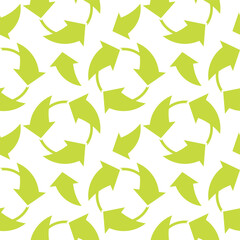 green recycle paper seamless symbol background vector