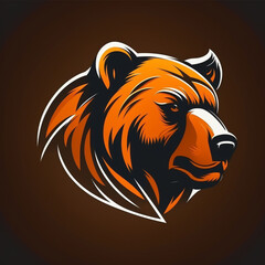 Bear Face Logo Design For Gaming, Gaming Logos | Generative Art 
