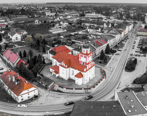 Prószków województwo opolskie z lotu ptaka
