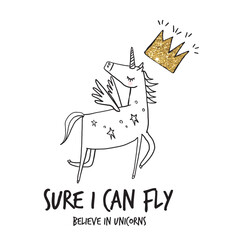 unicorn illustration for print