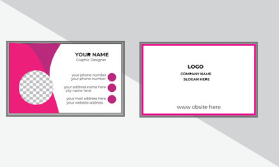 Professional modern business card design.