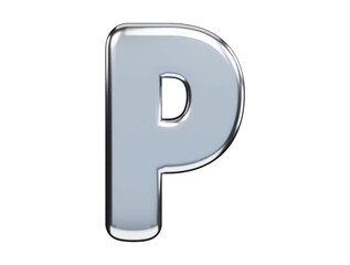 Alphabet text effect 3d rendering vector illustration