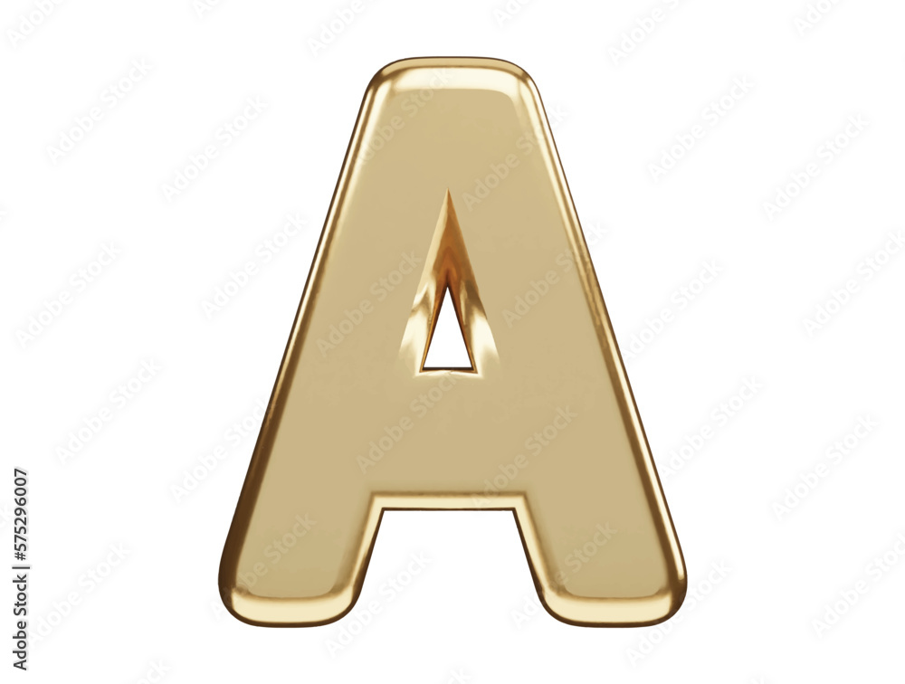 Poster alphabet text effect 3d rendering vector illustration