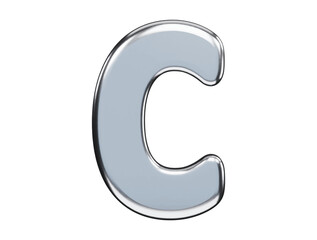 Alphabet text effect 3d rendering vector illustration