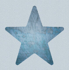 A Graphic Blue Star