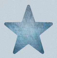 Foto auf Acrylglas Surrealismus A Graphic Blue Star