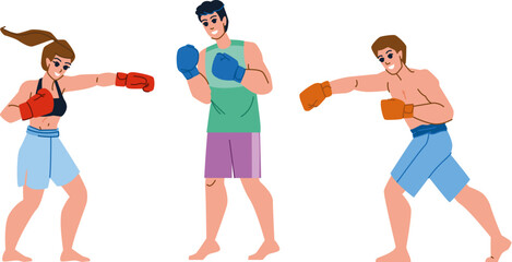 boxing sport vector