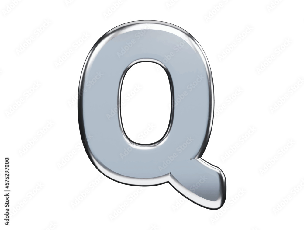 Poster alphabet text effect 3d rendering vector illustration