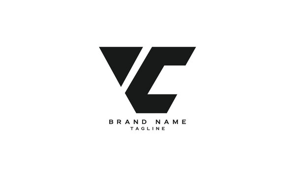 VYC, YVC, YC, VC, CV, CY, Abstract initial monogram letter alphabet logo design
