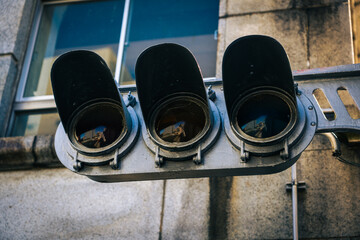日本のレトロな信号機  Japanese retro traffic light