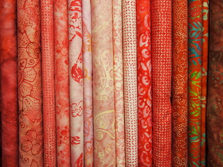 赤系の布地