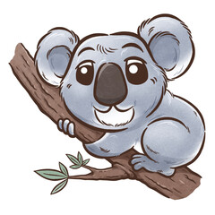 Vector illustration of Cartoon Koala Bear © sararoom