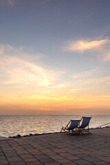 B&uuml;sum Liegest&uuml;hle am Meer Perlebucht Familienlagune