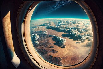 Fototapeta premium Dream of the Open Skies: Wonders and Passages Across the Stratosphere Generative AI