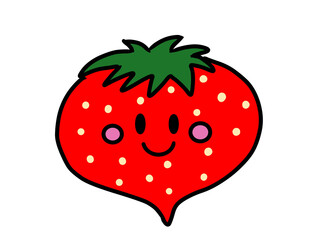 	いちごのかわいいキャラクター