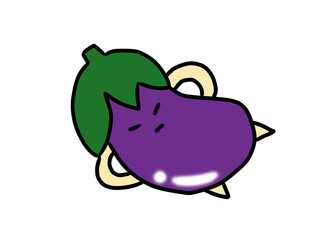 茄子のかわいいキャラクター