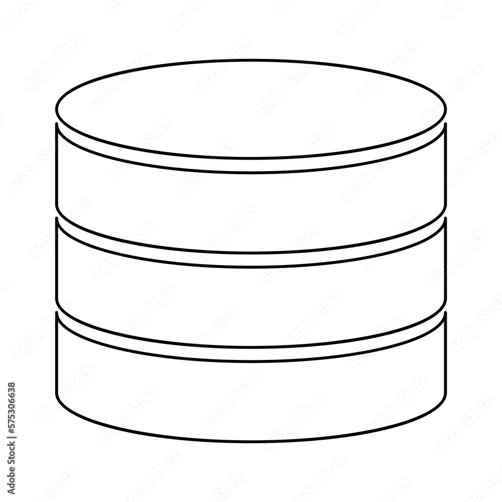 Poster database storage icon, internet network server cloud data symbol, connection system vector illustrat