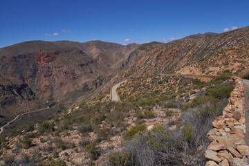 Swartberg Pass connecting Oudtshoorn and Prince Albert in the Western Cape, South Africa