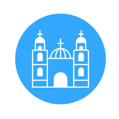 Church Vector Icon which can easily modify

