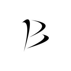 LETTER B VECTOR ILLUSTRATION