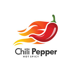 hot spicy chili pepper logo