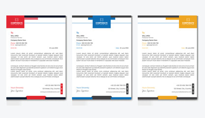 Professional Letterhead Template Design