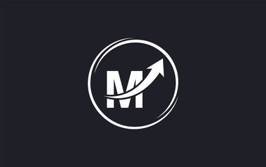 Fototapeta premium Financial logo symbol and Growth arrow icon monogram for business