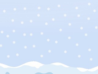 winter background with snow