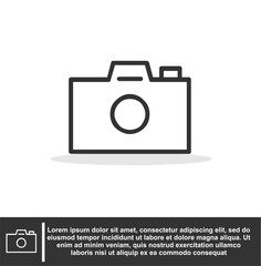 Camera icon in white colour